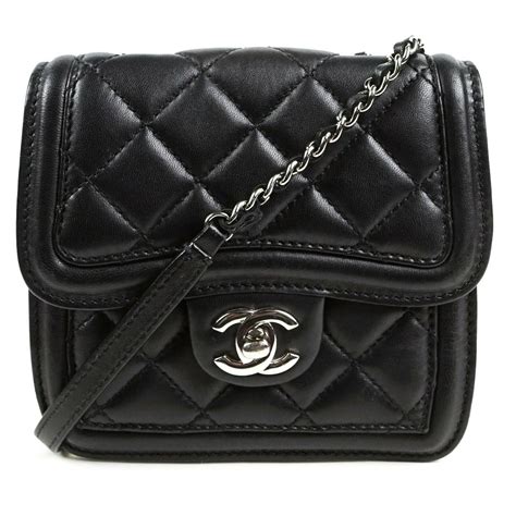 chanel small bag black and white|Chanel small crossbody bag black.